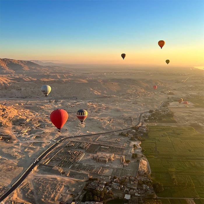 Passeio de balão em Luxor