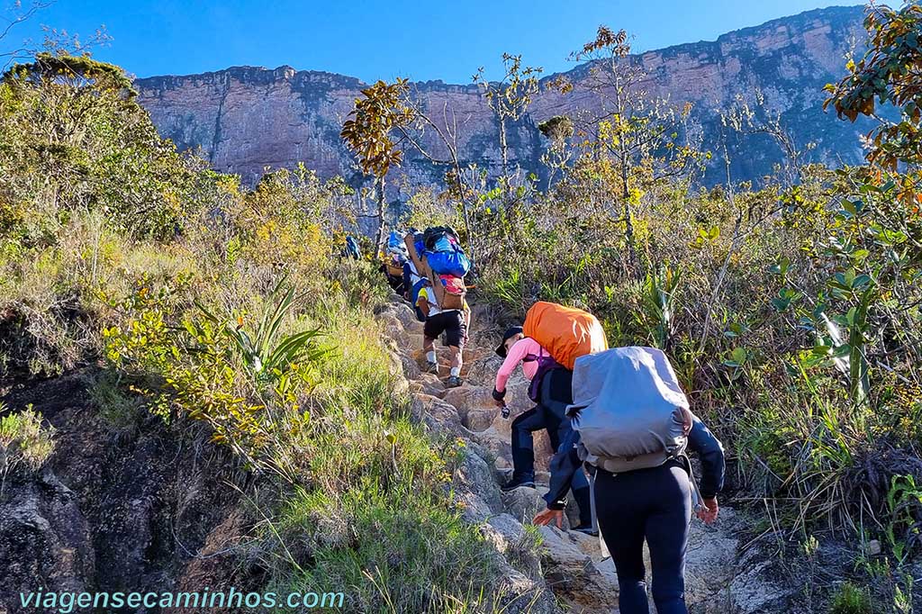 Subida no Monte Roraima