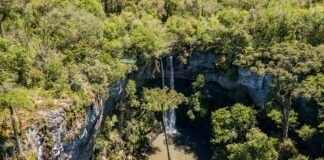 Campos Novos - Parque Rio Canoas - Cachoeira do Lajeado Roberto