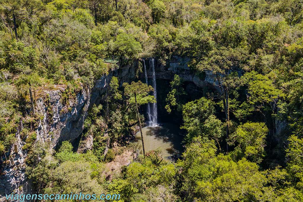 Campos Novos -SC - Parque Rio Canoas - Cachoeira do Lajeado Roberto