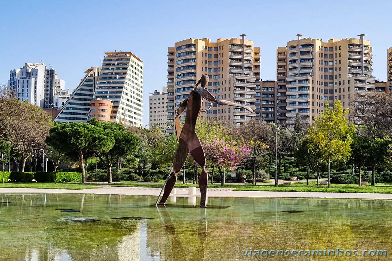 Valência - Espanha: Escultura de Netuno