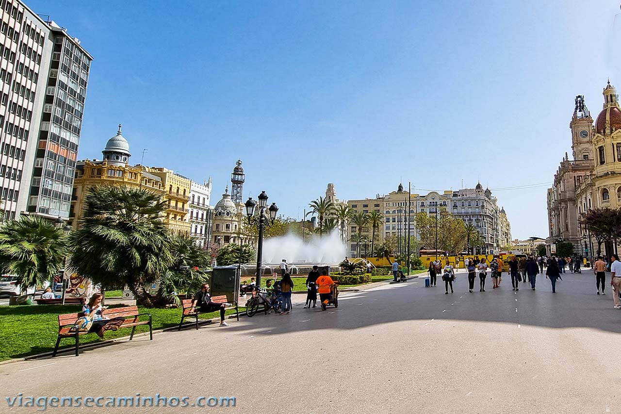 Valência - Espanha: Praça Ayuntamiento