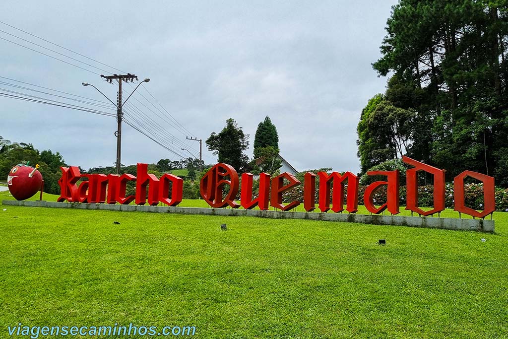 Letreiro de Rancho Queimado SC