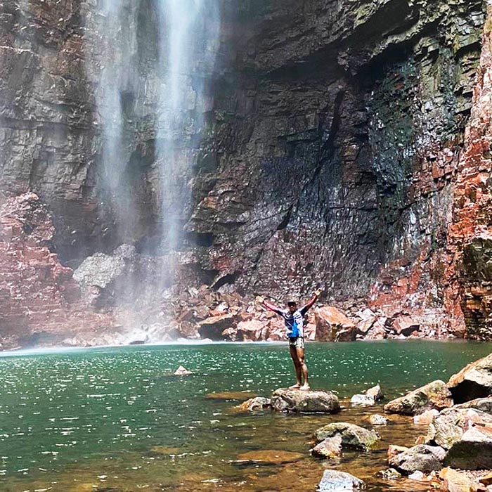 Vila Bela da Santíssima Trindade - Cachoeira Jatobá por baixo