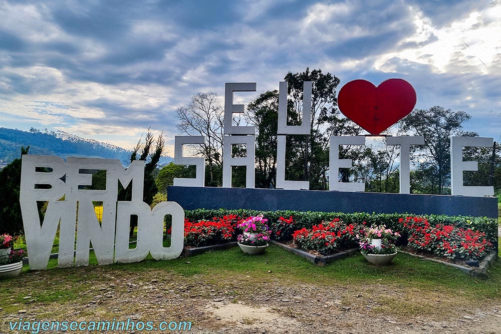 Letreiro de Salete SC