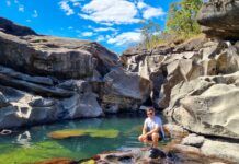 Piscina natural espetacular no Vale da Lua