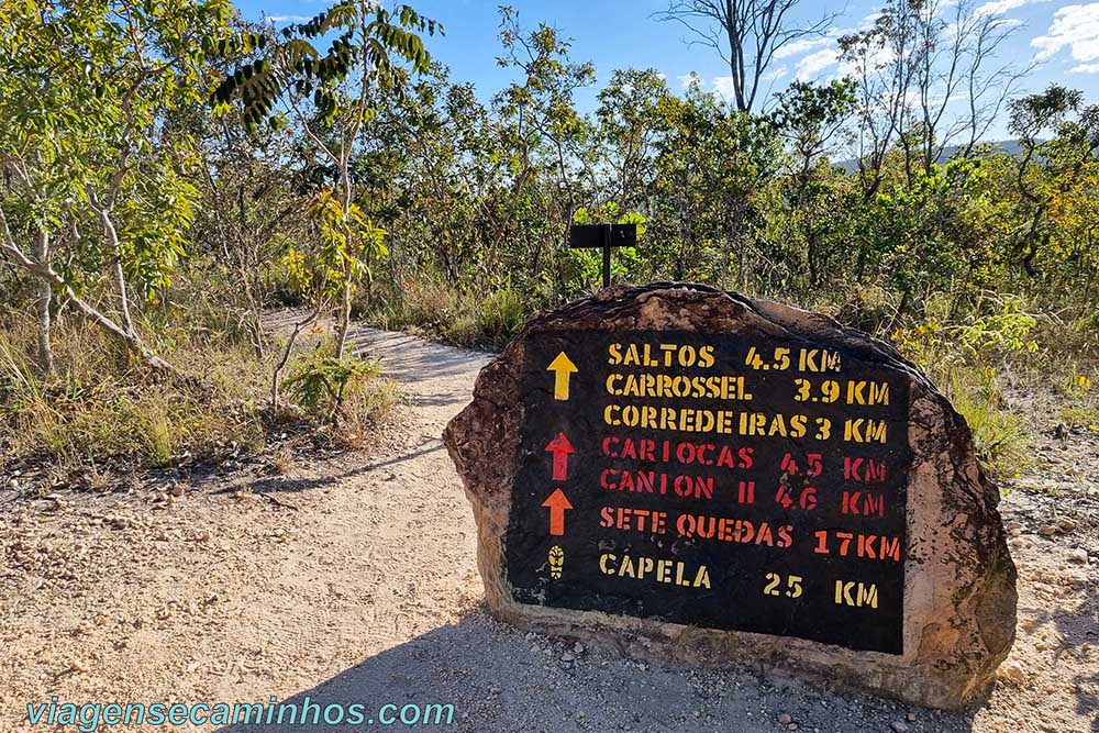 Parque Nacional da Chapada dos Veadeiros - Sinalização