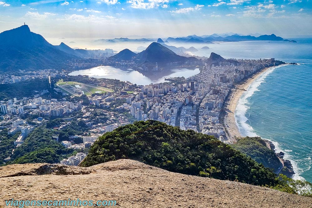 Vista do topo do Morro Dois Irmãos