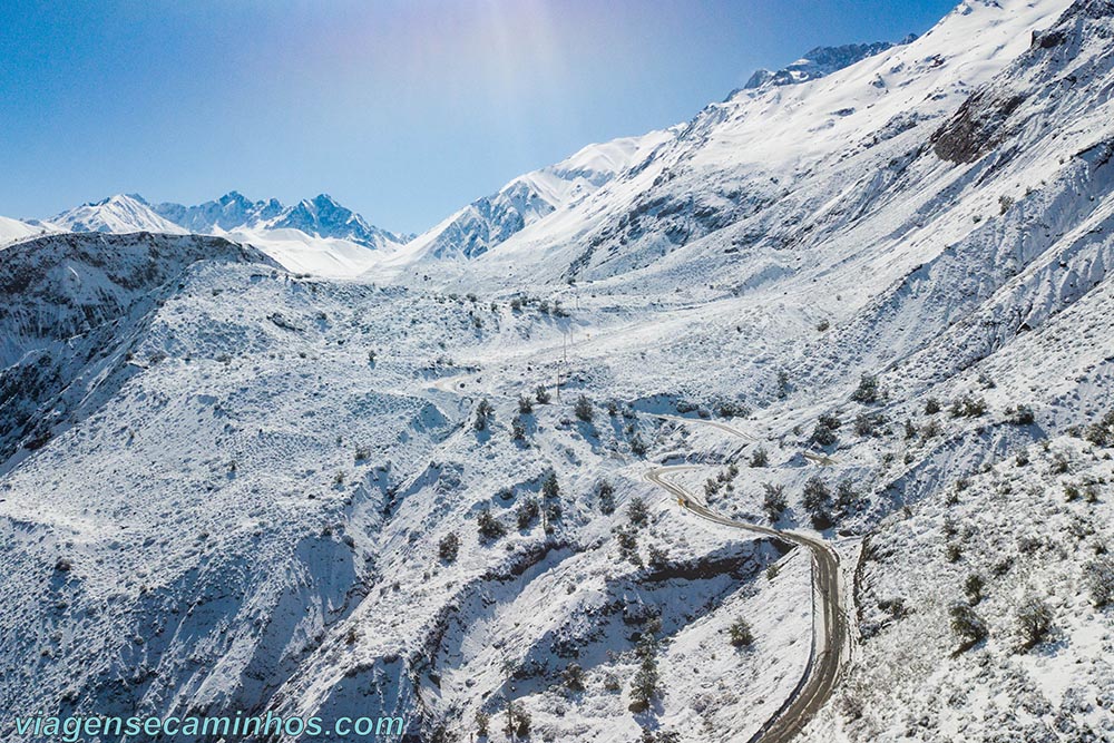 Estrada entre Cajón de Maipo e Elbalse el Yeso