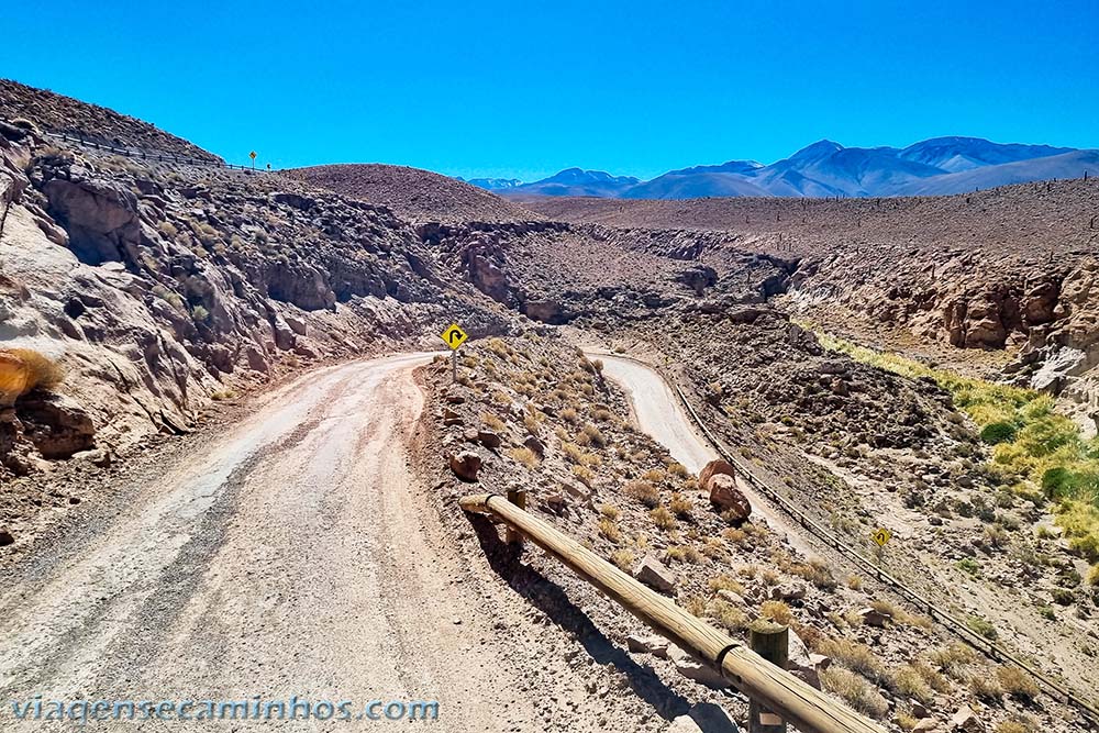 Estrada na Quebrada de Guatín - Atacama