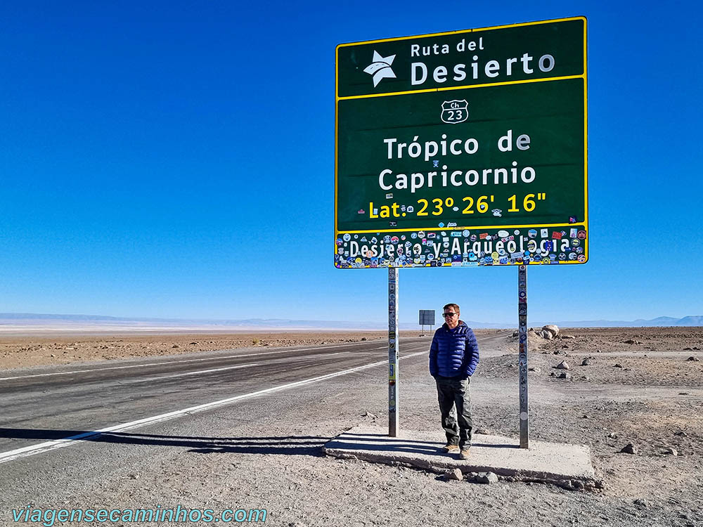 Placa do Trópico de Capricórnio - Deserto do Atacama