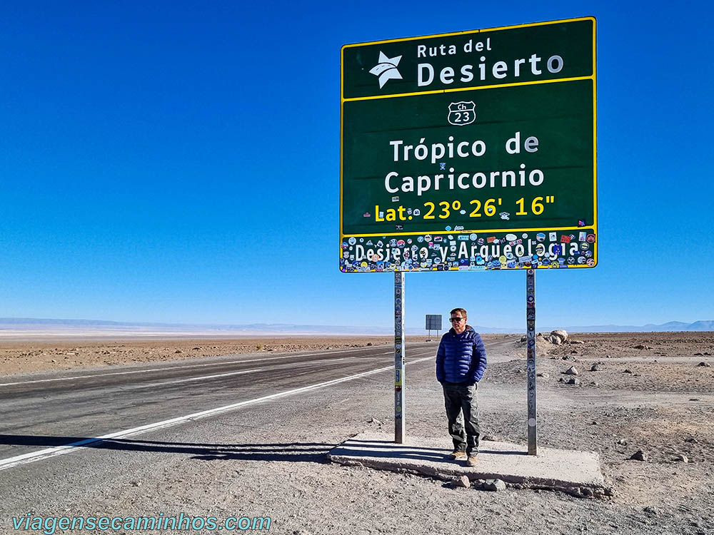 Placa do Trópico de Capricórnio - Deserto do Atacama