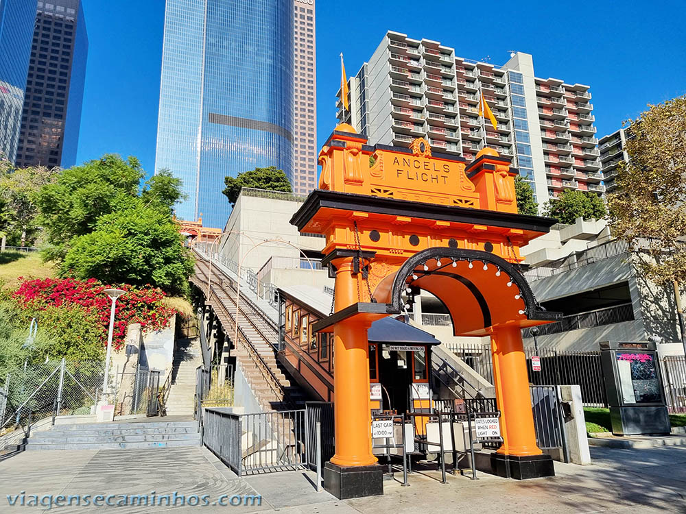 Angels Flight Stairs - Los Angeles