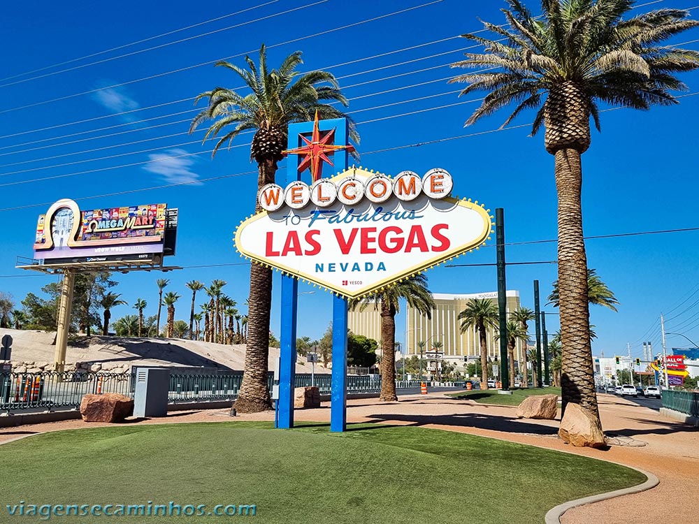 Placa Welcome Las Vegas