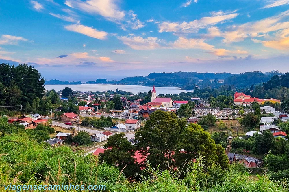 Mirante da cidade em Puerto Octay