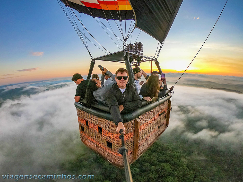 Passeio de balão em Cambará do Sul