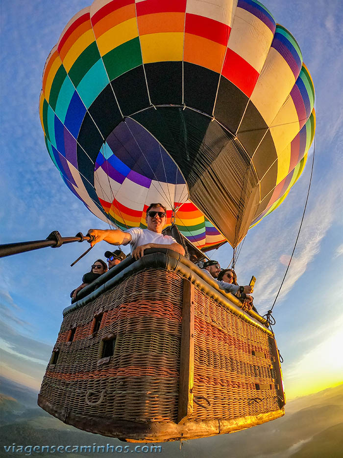 Passeio de balão em Cambará do Sul RS