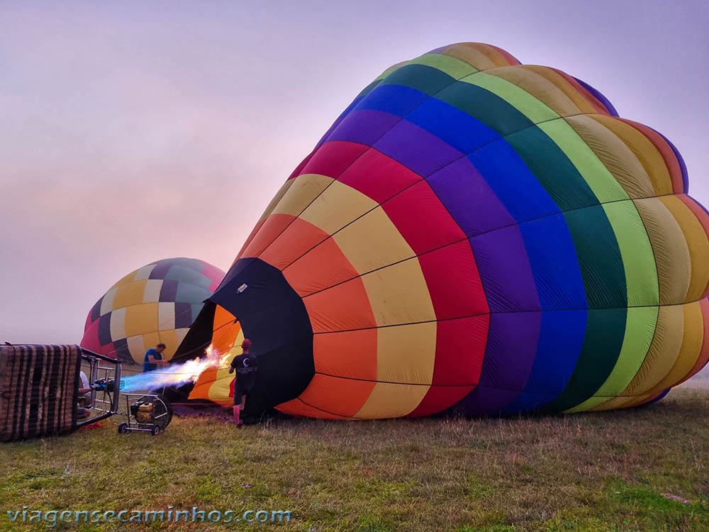 Voo de balão em Cambará