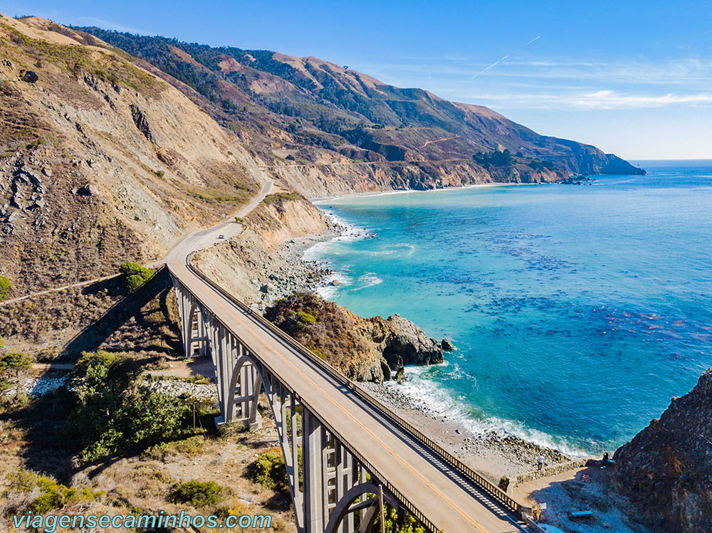 Big Creek Bridge - Highway 1 - Big Sur - Califórnia