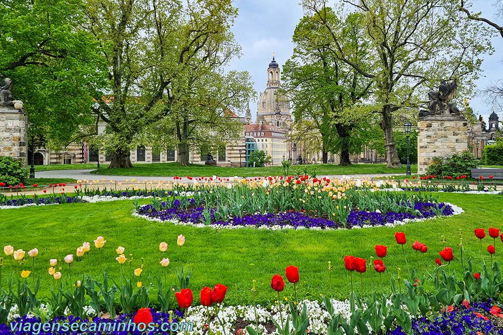 Jardins no Terraço de Bruhl - Dresden