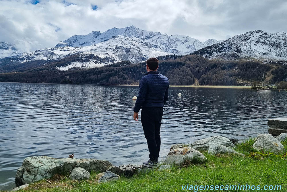 Lago em St. Moritz - Suíça