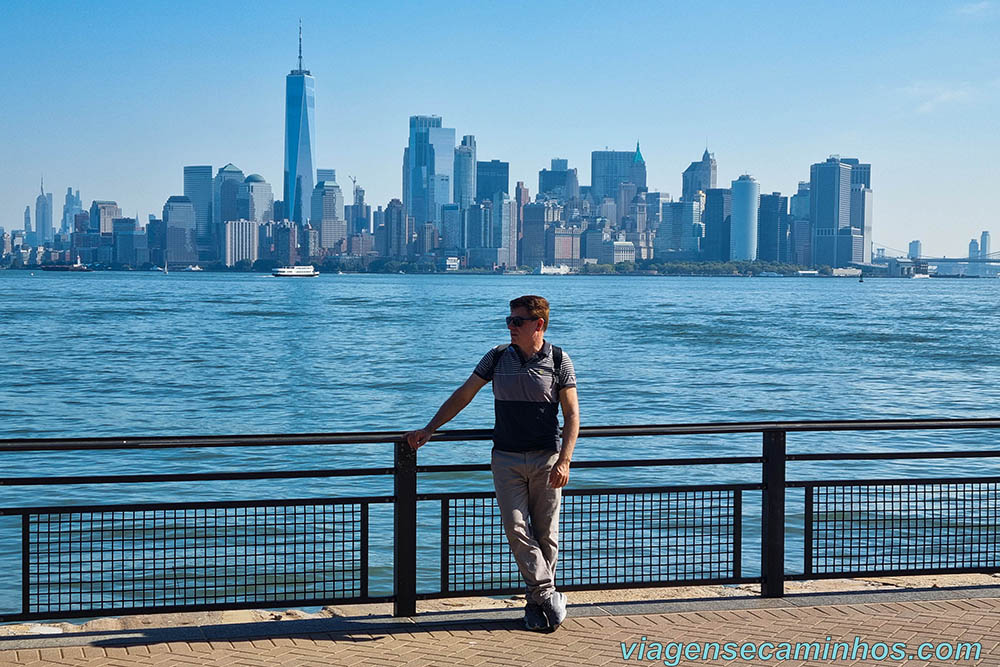 Nova York vista da Estátua da Liberdade