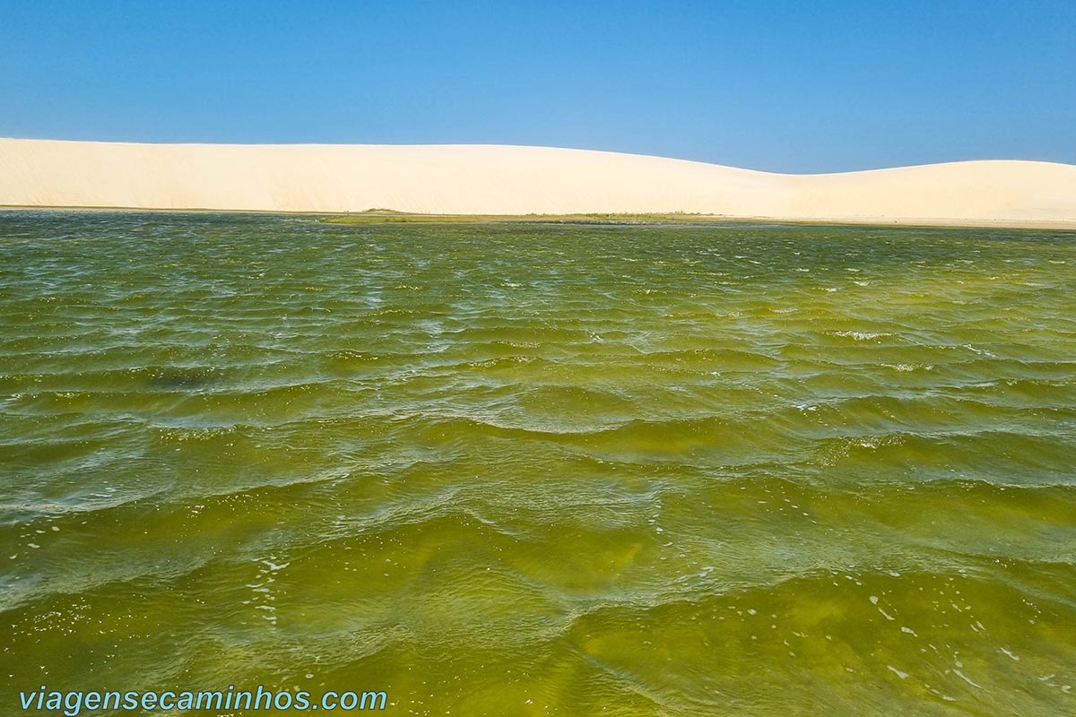 Lagoa de Tabajuba, Camocim, no tour do lado oeste de Jeri