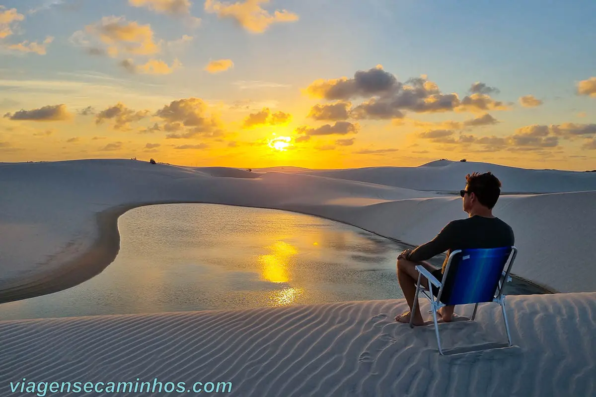 Pôr do Sol nos Lençóis Maranhenses
