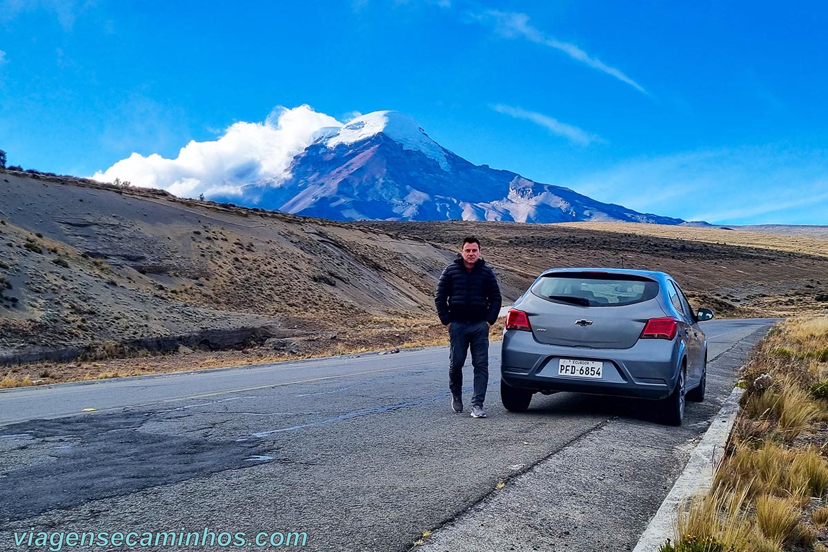 Dirigir no Equador - Vulcão Chimborazo
