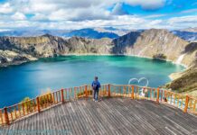 Turismo no Equador: 10 cidades e 5 destinos de natureza Mirante da Laguna Quilotoa - Equador