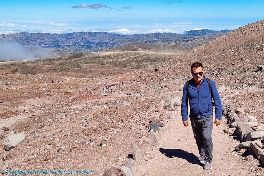 Trilha no Vulcão Chimborazo