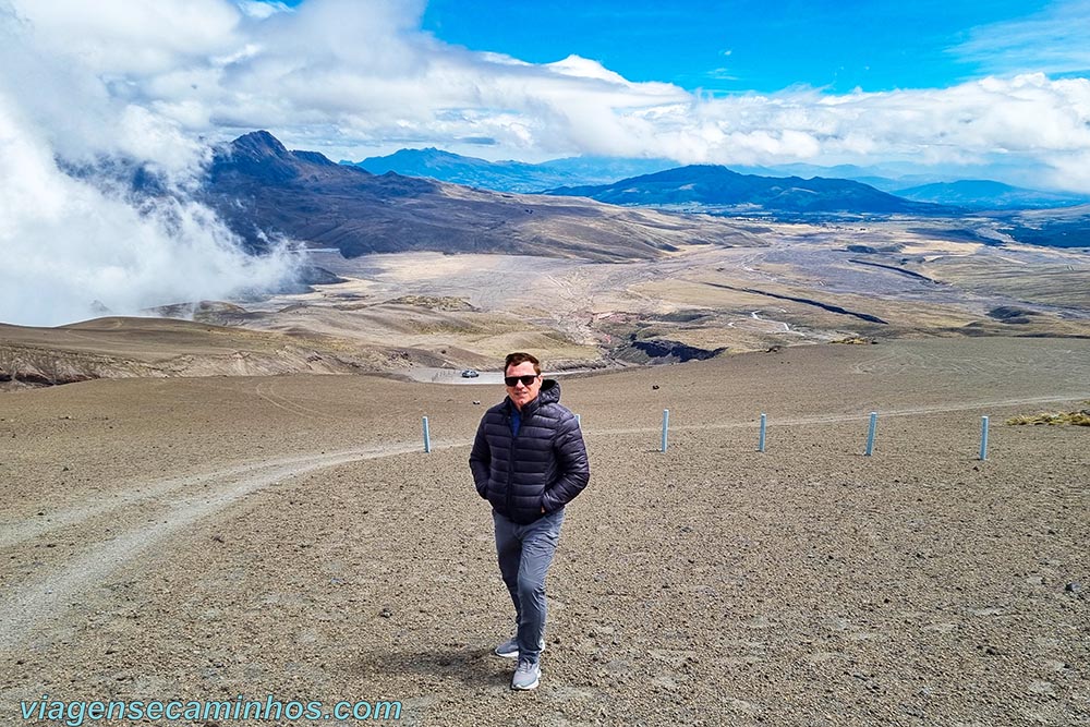 Vista do estacionamento Cotopaxi