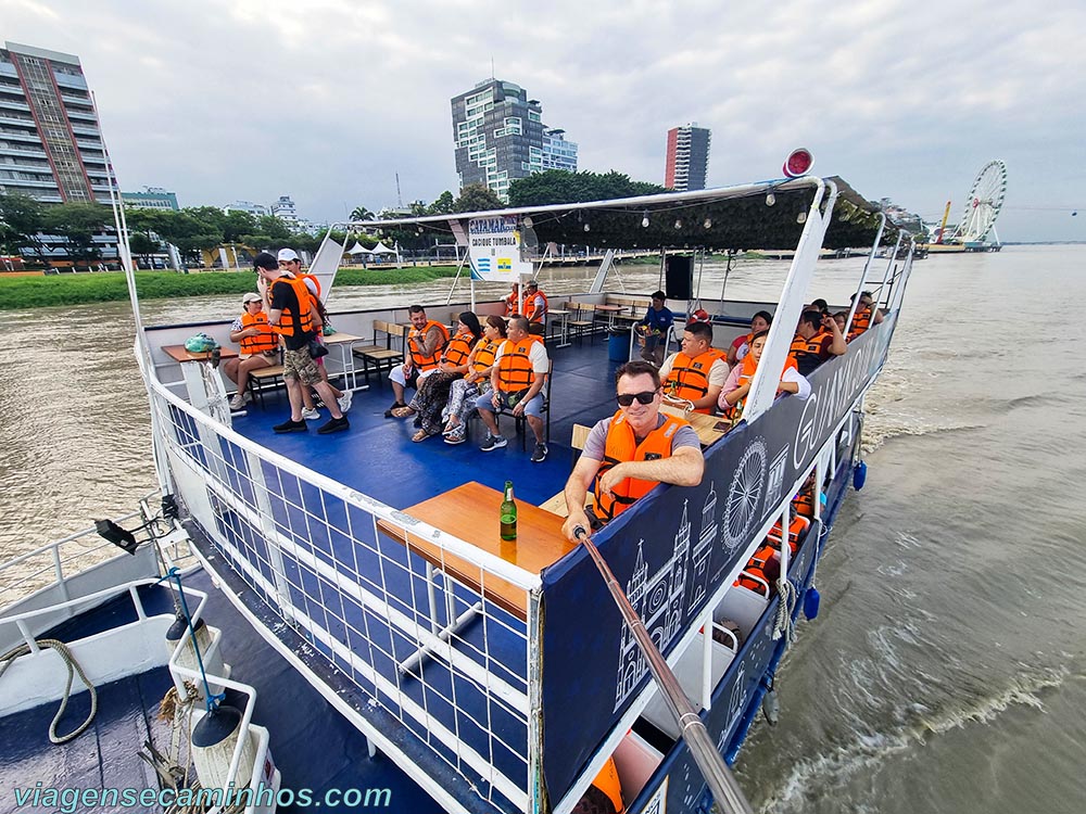 Passeio de barco em Guayaquil - Equador