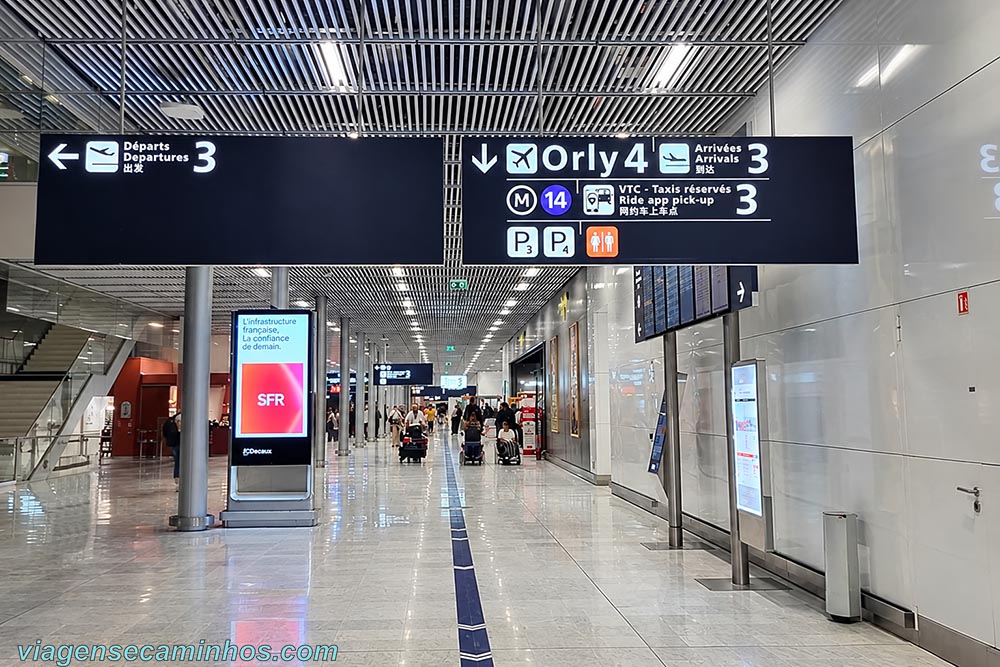 Aeroporto Orly e metro linha 14 - Paris