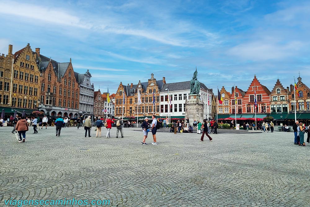 Grote Markt (Praça do Mercado) - Bruges, Bélgica