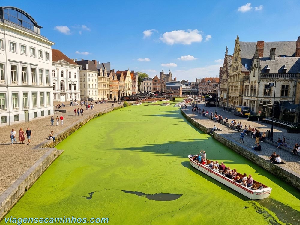 Cais de Graslei e Korenlei - Gante, Bélgica