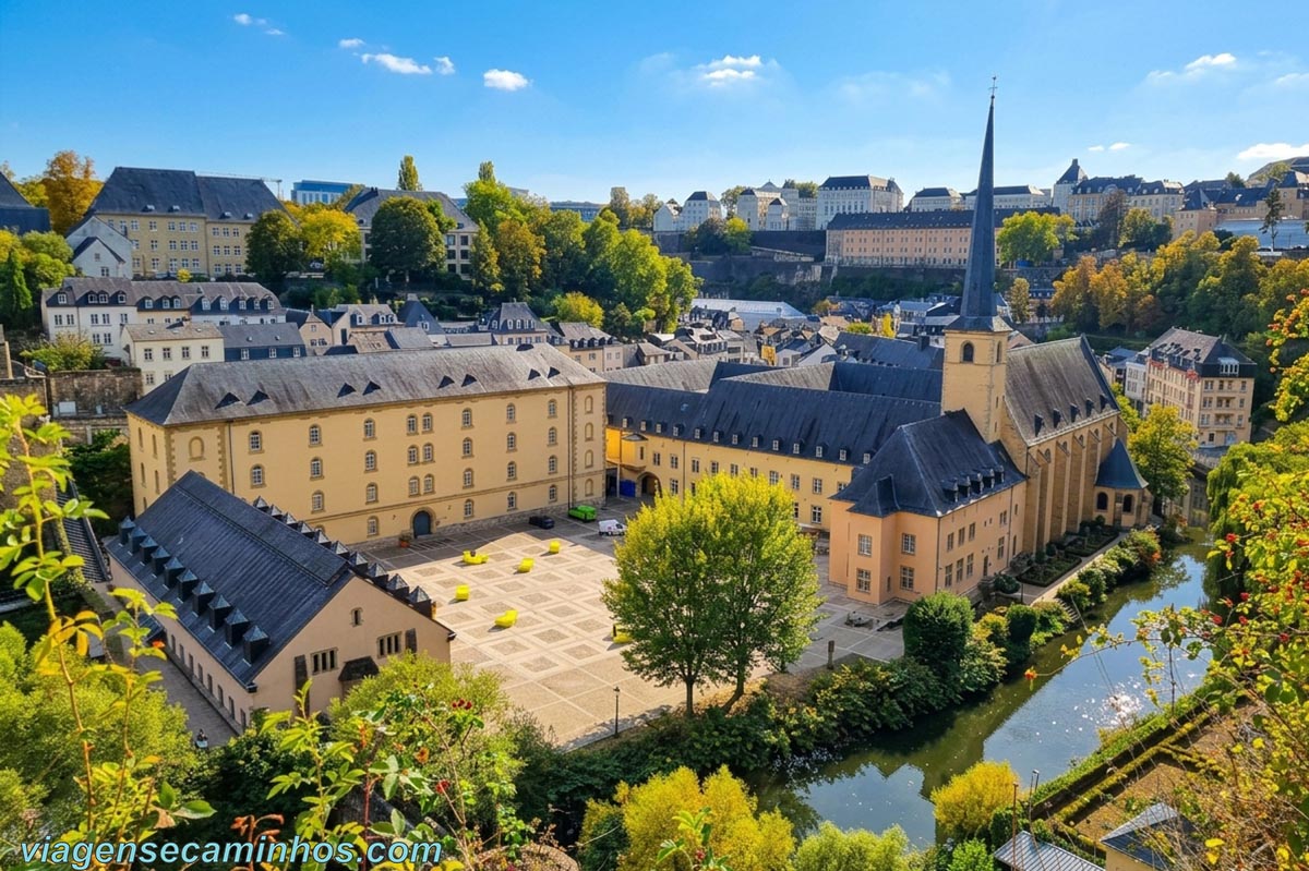 Luxemburgo - Igreja de São João no Grund e Abadia de Neimënster