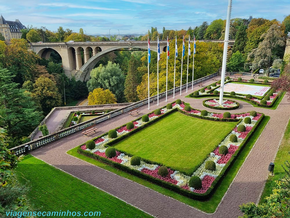 Luxemburgo - Parc de la Pétrusse e Ponte Adolphe