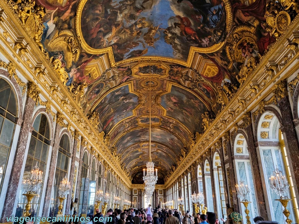 Palácio de Versalhes - Galeria dos Espelhos
