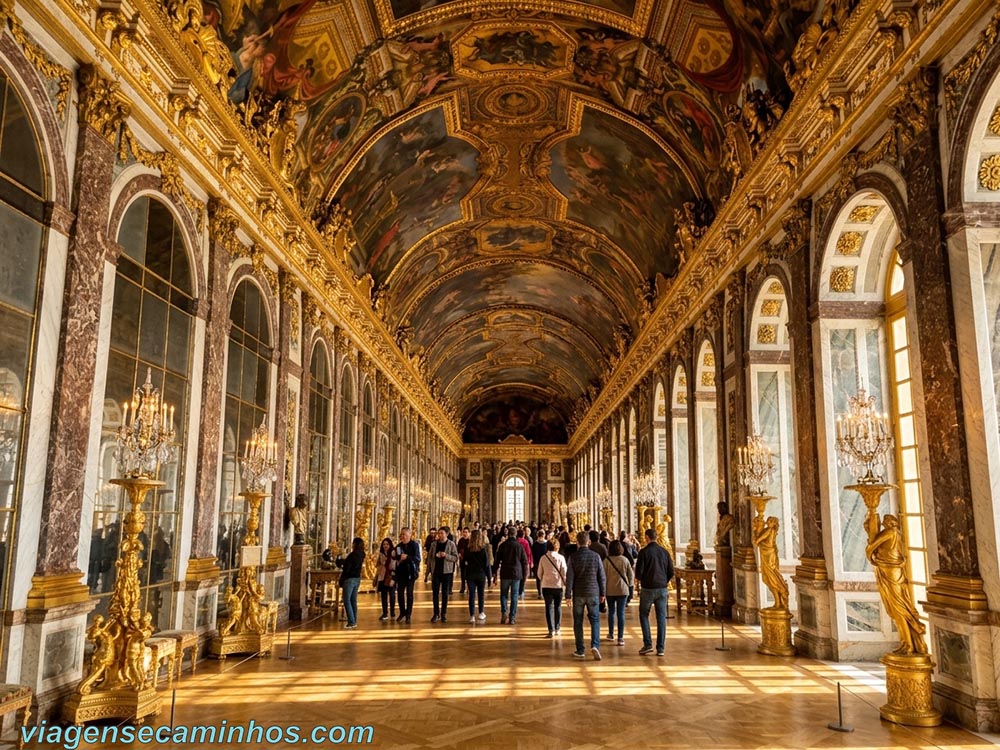 Palácio de Versalhes - Galeria dos Espelhos