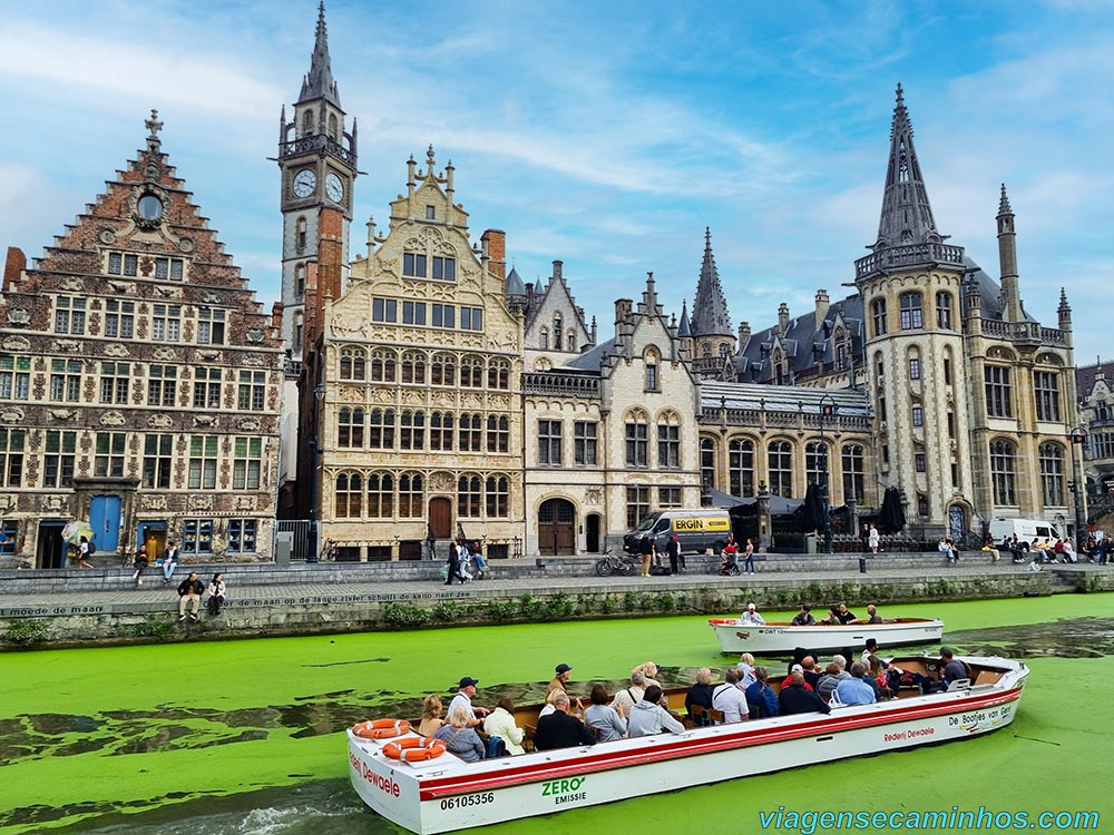 Passeio de barco em Gante - Bélgica