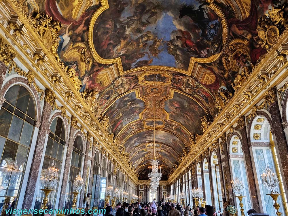 Galeria dos Espelhos - Palácio de Versalhes - França